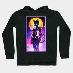 Anime Sci-Fi Cat Girl | Quality Anime Girl Artwork | Manga Girl Anime Art Hoodie